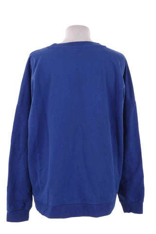 Bluza oversize bawełniana - Niebieska