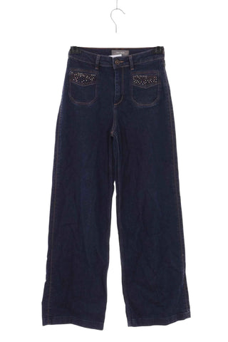Spodnie jeansowe wide leg Mos Mosh - Granatowe