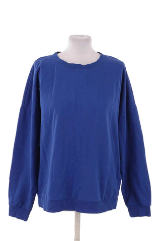 Bluza oversize bawełniana - Niebieska