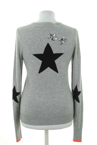 Sweter cienki szary