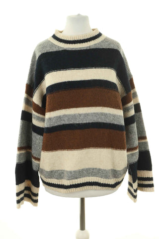 Sweter paski 8% wełna