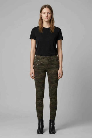 Damskie Spodnie Skinny Moro Zara Biker