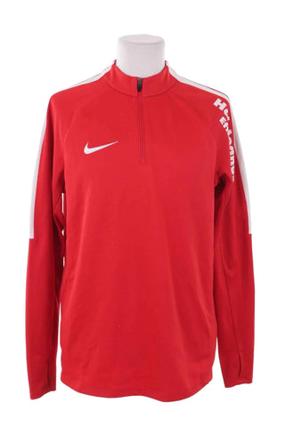 Bluza treningowa rozpinana 1/4 Nike - Czerwona